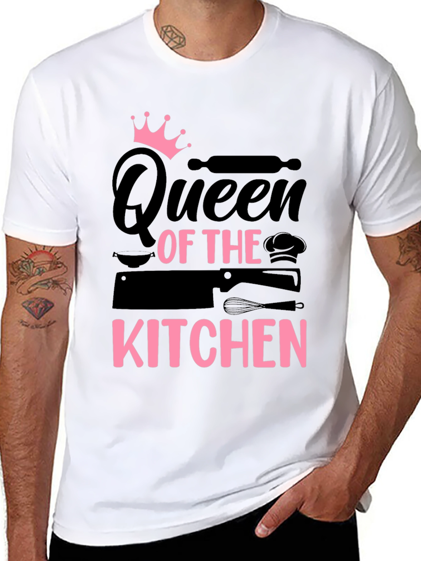 Queen of the Kitchen Black T-Shirt
