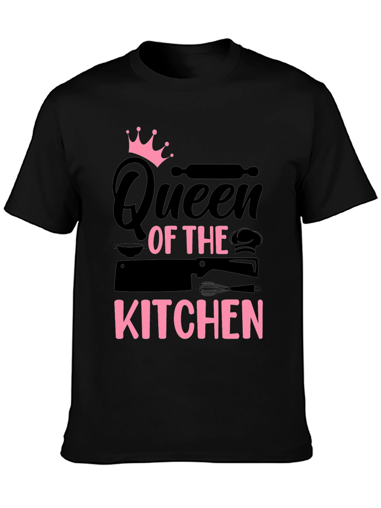 Queen of the Kitchen Black T-Shirt