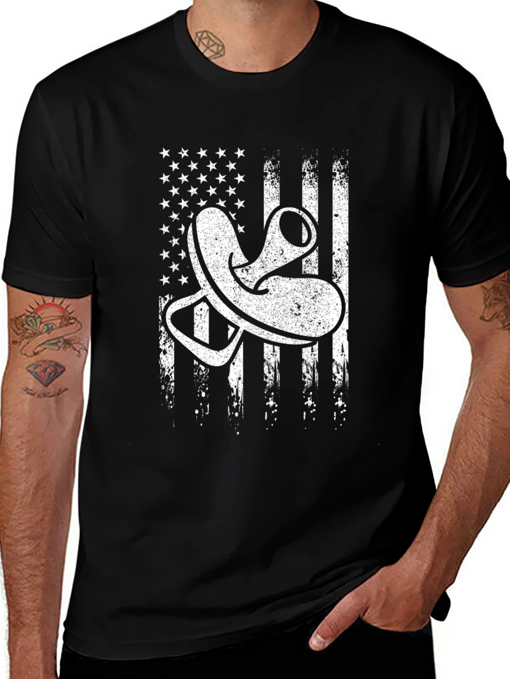 American Flag Otoscope T-Shirt
