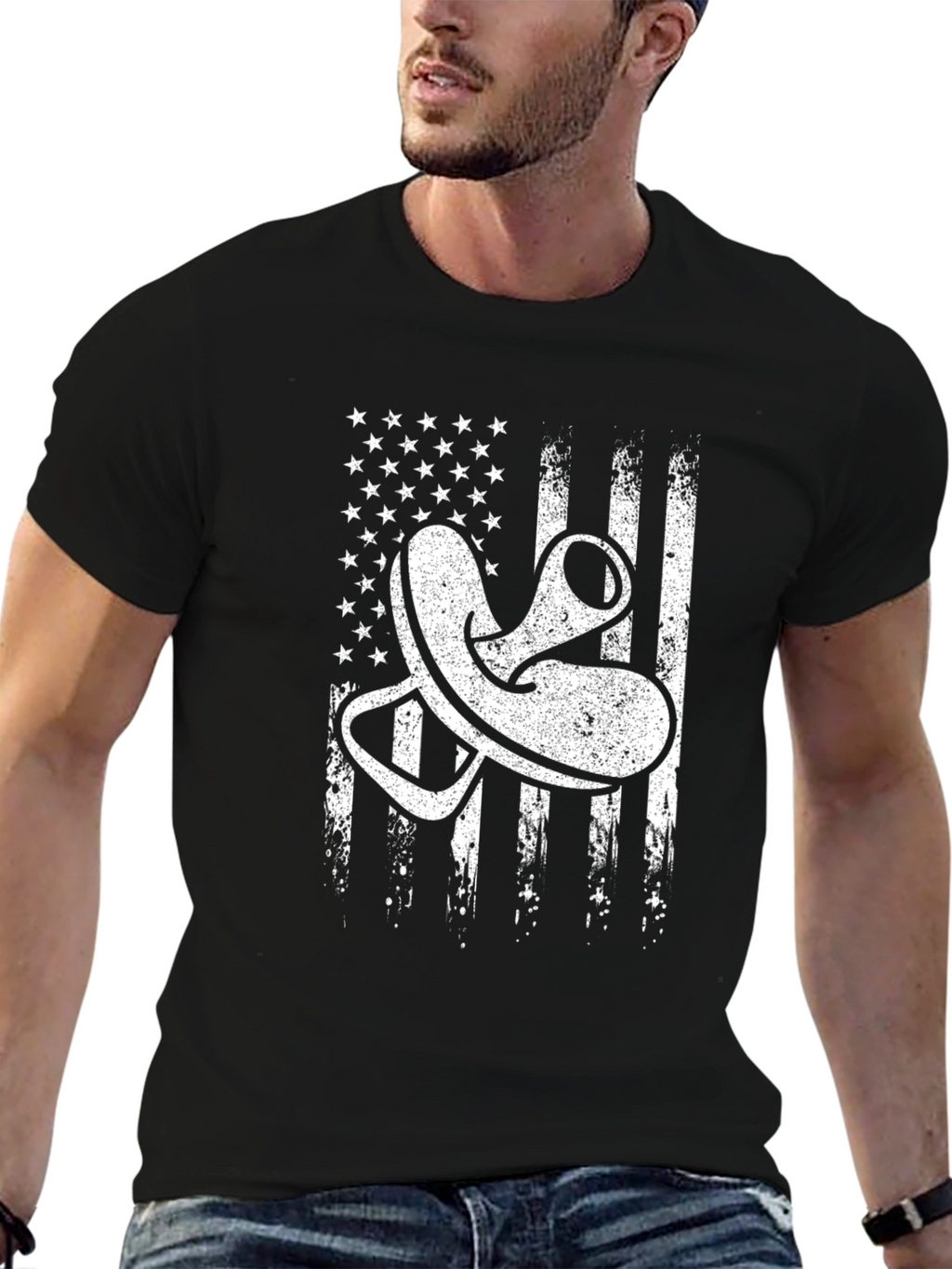 American Flag Otoscope T-Shirt