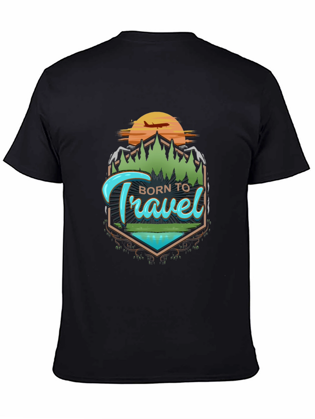Born To Travel Graphic Tee - Adventure Awaits