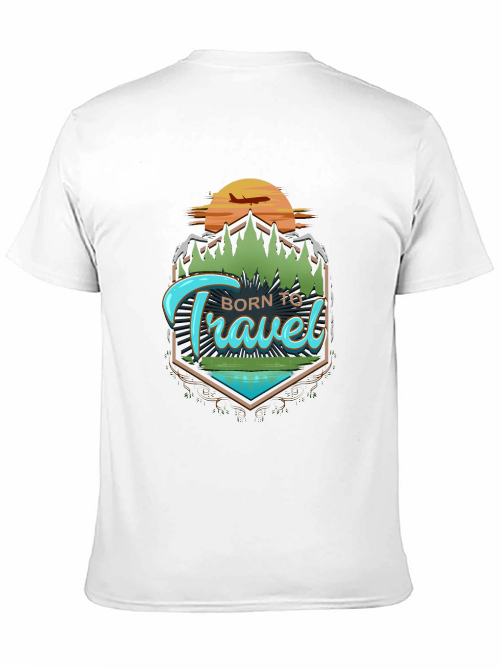 Born To Travel Graphic Tee - Adventure Awaits