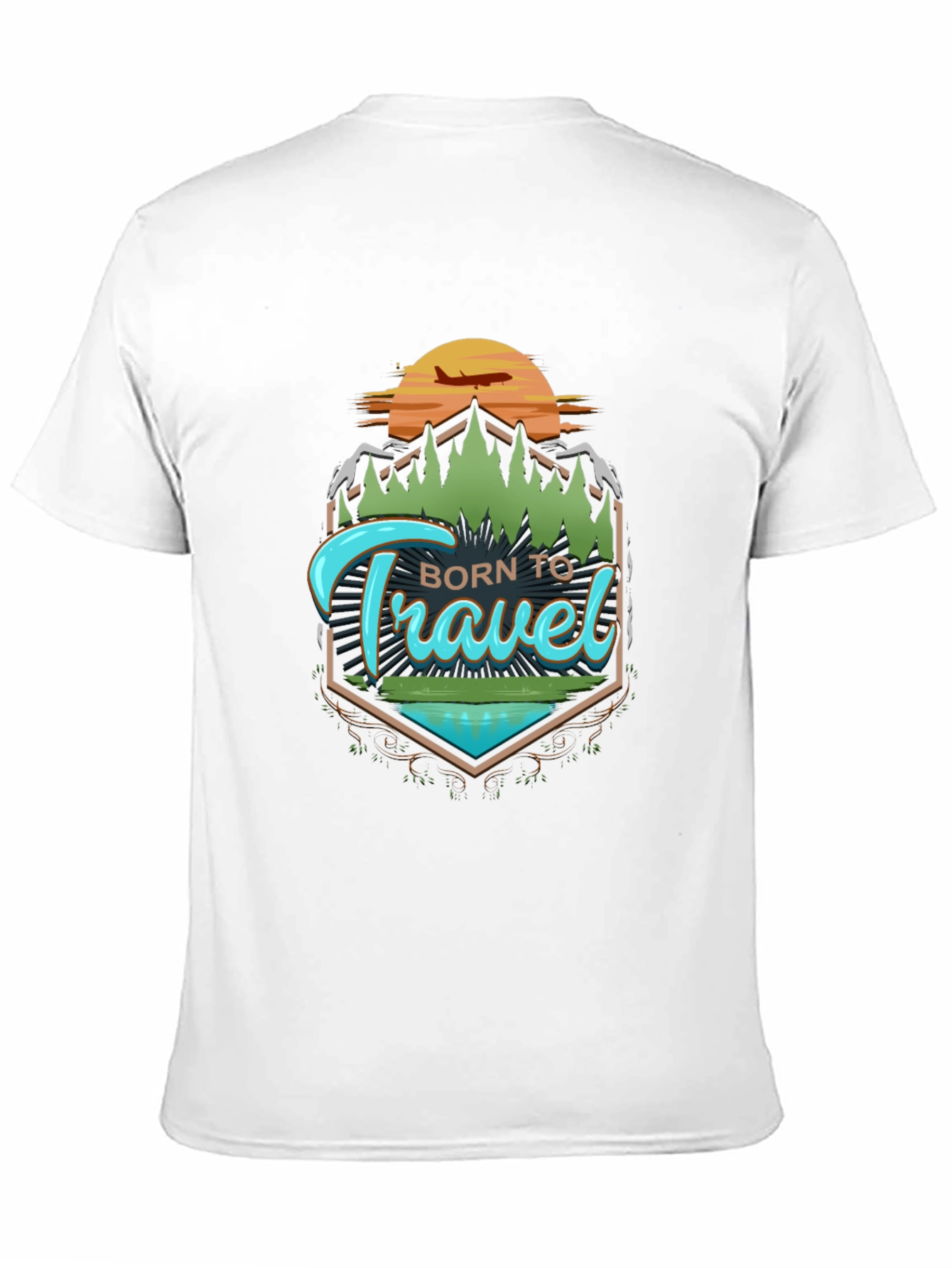 Born To Travel Graphic Tee - Adventure Awaits