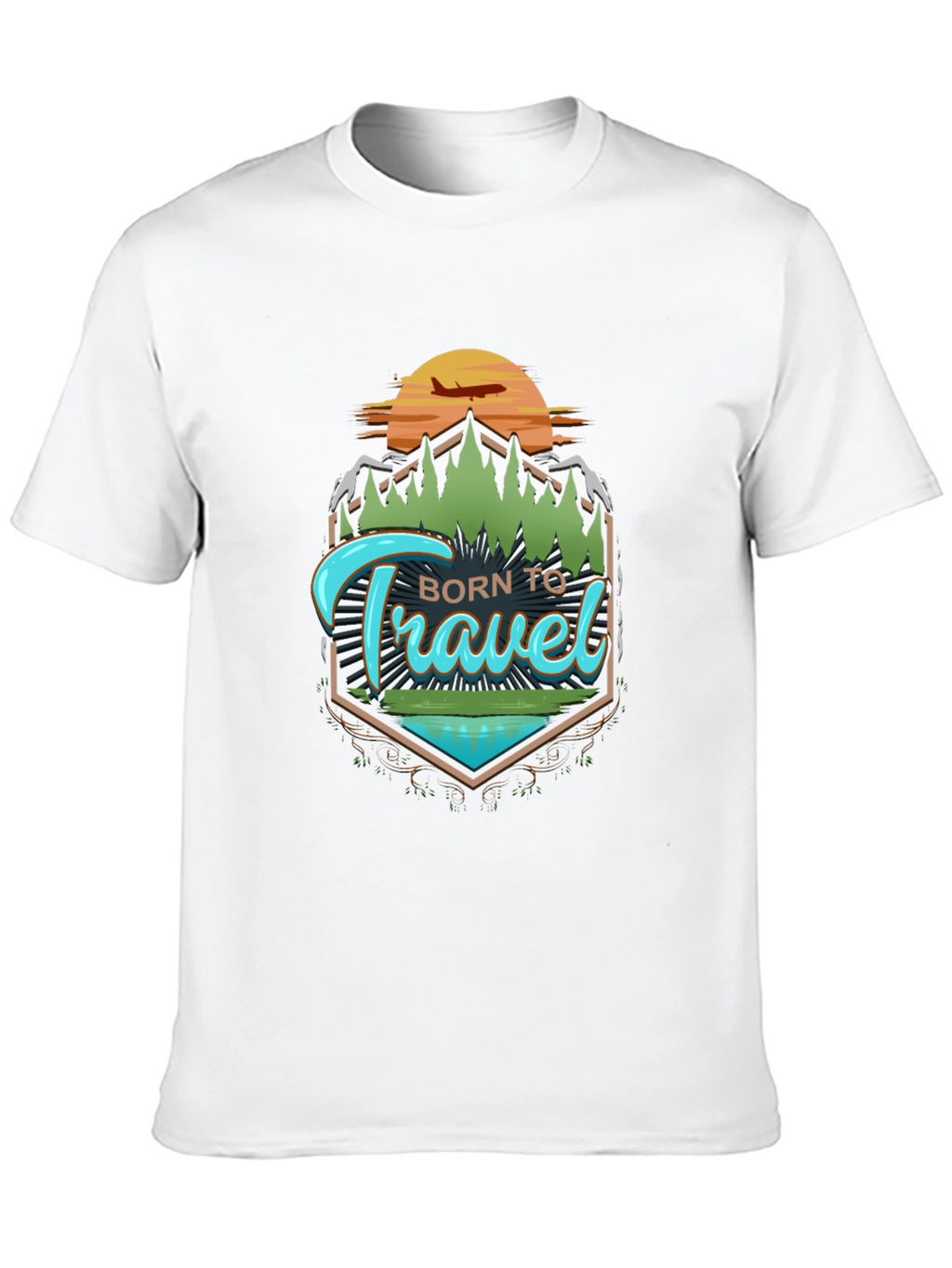 Born To Travel Graphic Tee - Adventure Awaits
