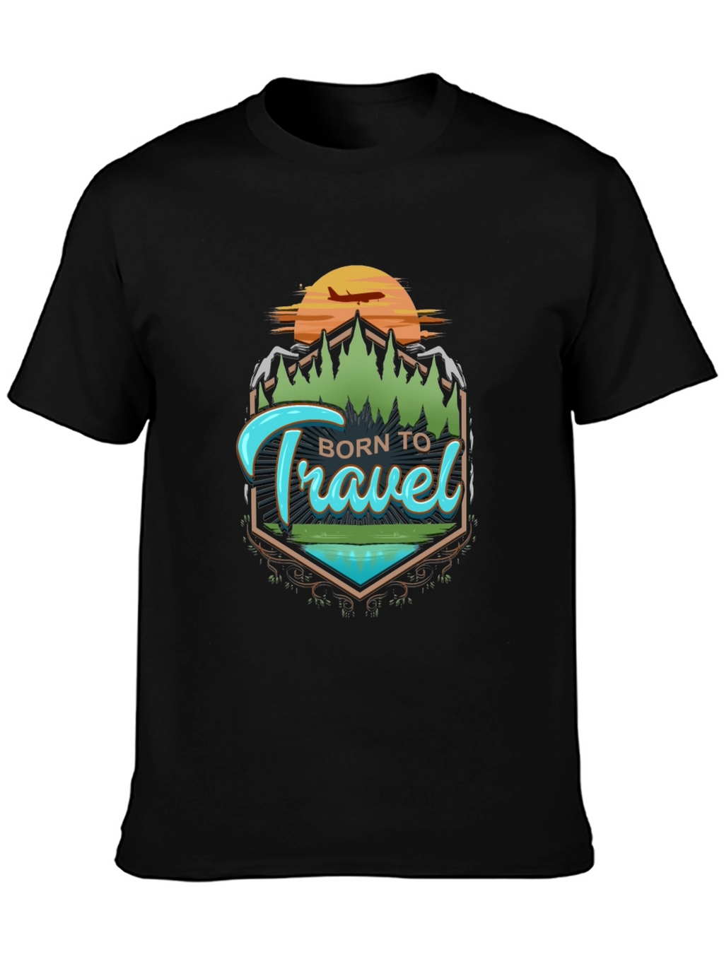 Born To Travel Graphic Tee - Adventure Awaits