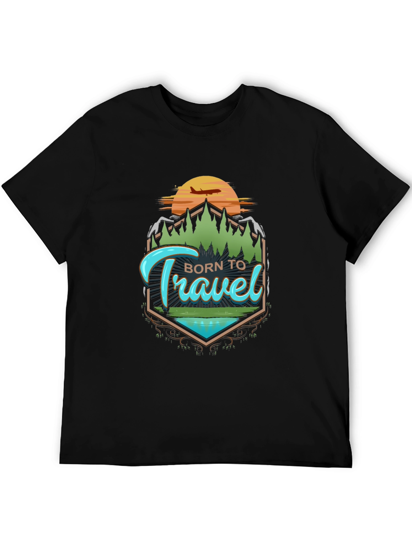 Born To Travel Graphic Tee - Adventure Awaits