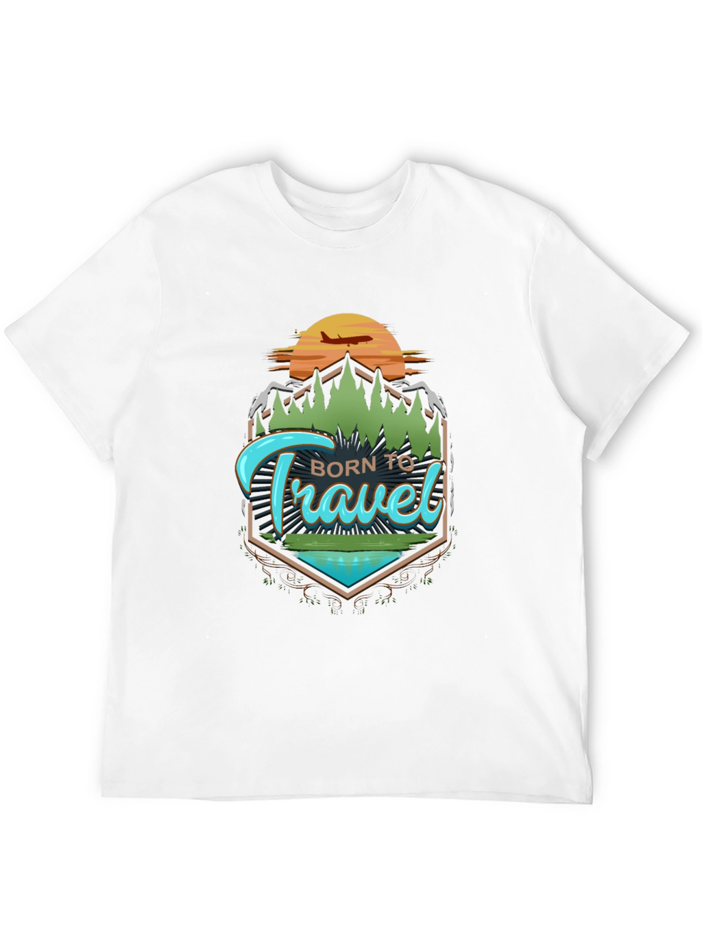 Born To Travel Graphic Tee - Adventure Awaits