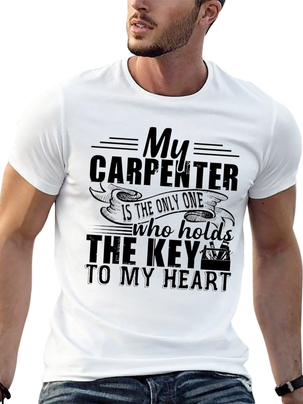 Carpenter Heart T-Shirt - Gift for Woodworkers