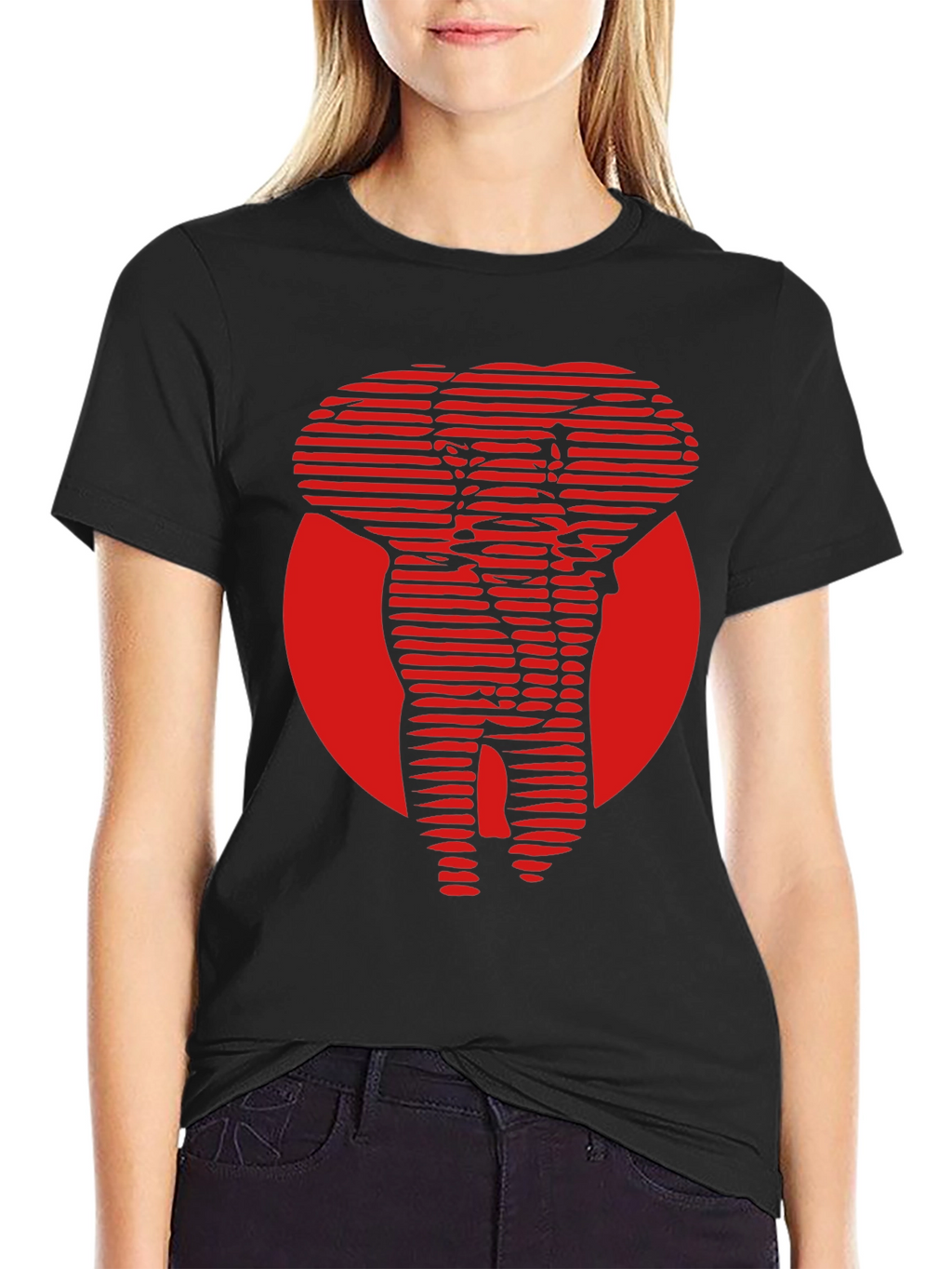 Red Elephant Graphic Tee - Cool Stylish Design