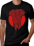 Red Elephant Graphic Tee - Cool Stylish Design