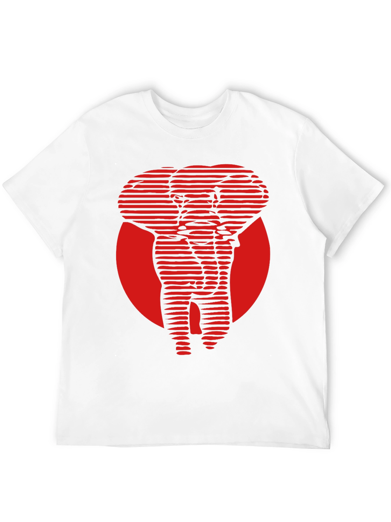 Red Elephant Graphic Tee - Cool Stylish Design