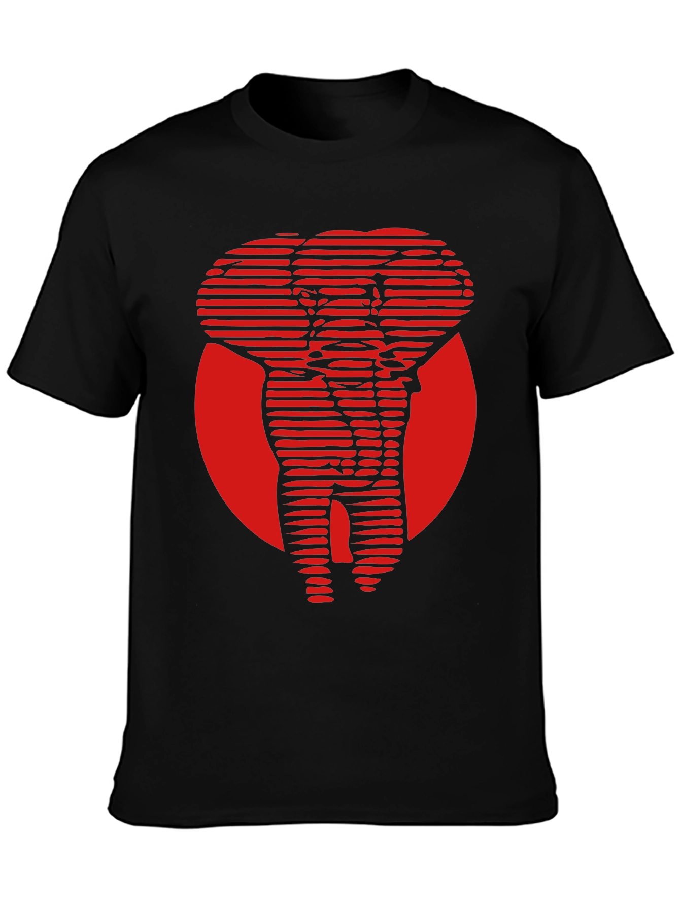 Red Elephant Graphic Tee - Cool Stylish Design