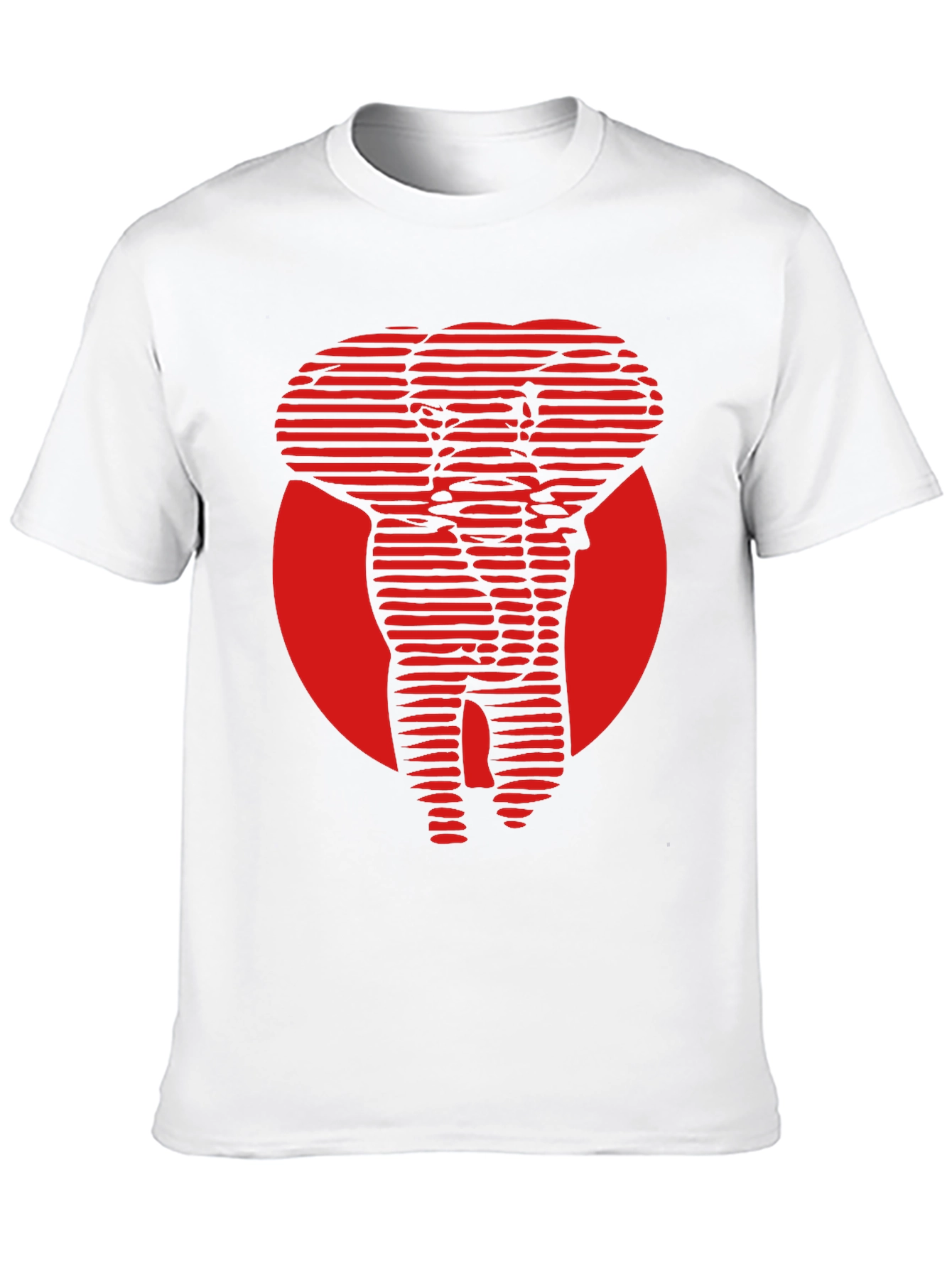 Red Elephant Graphic Tee - Cool Stylish Design