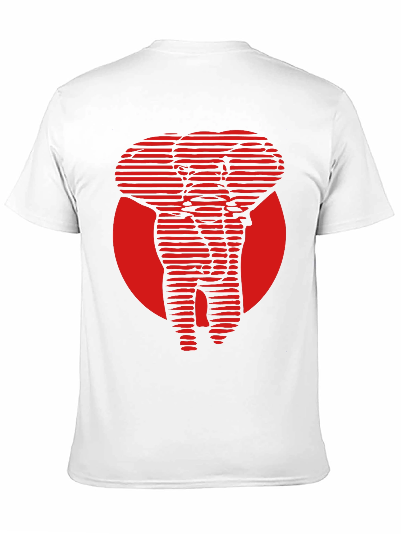 Red Elephant Graphic Tee - Cool Stylish Design