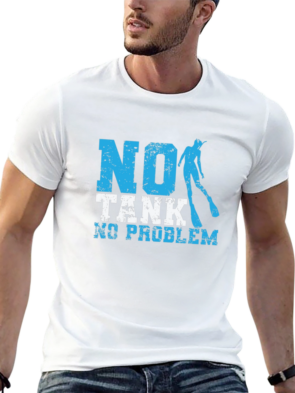 No Tank No Problem Scuba Diving T-Shirt