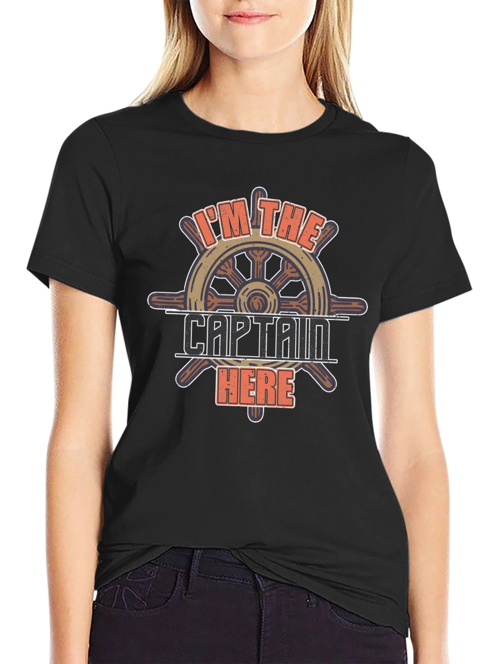 Im The Captain Here Graphic T-Shirt