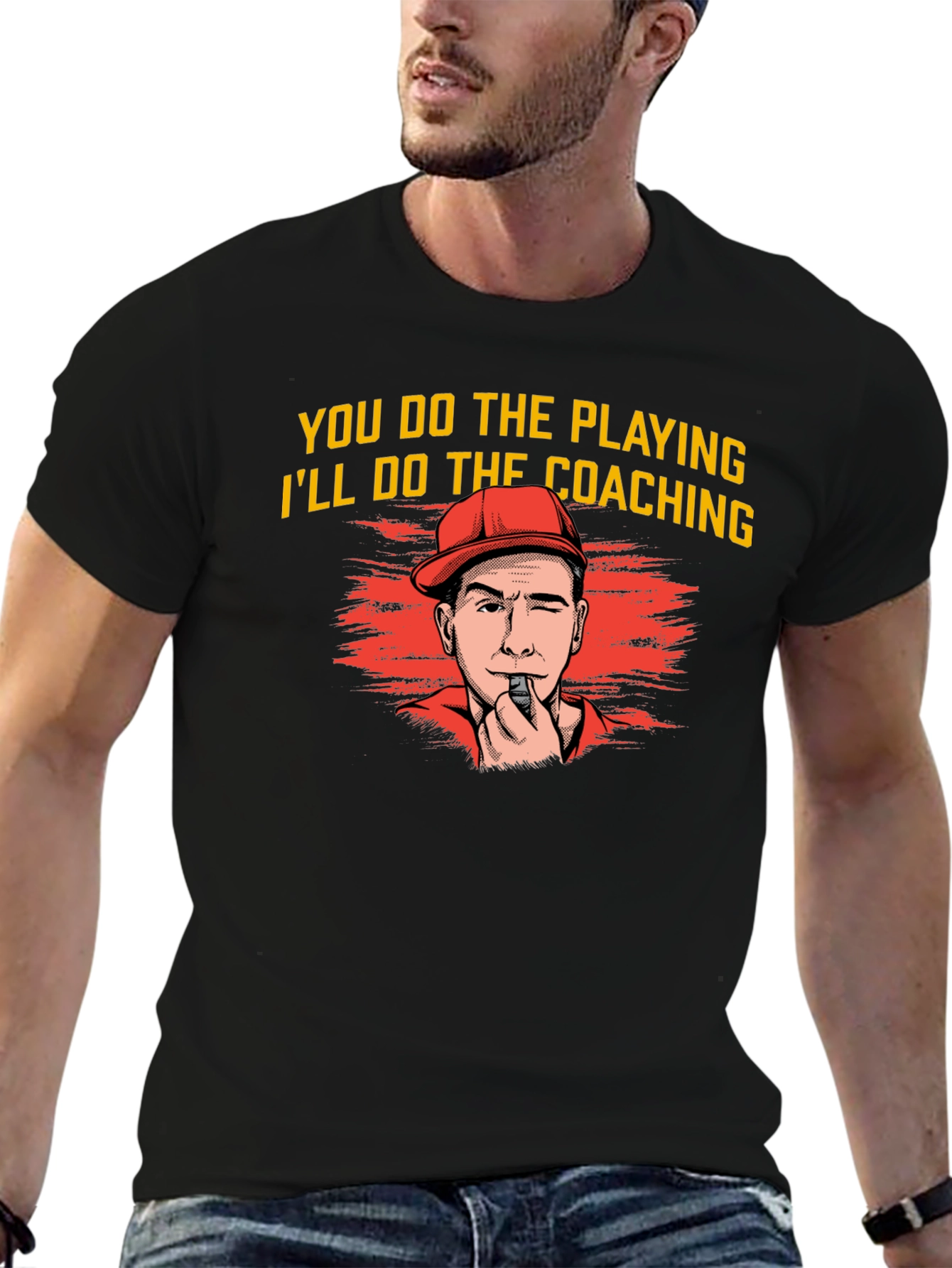Coach Cartoon Graphic T-Shirt