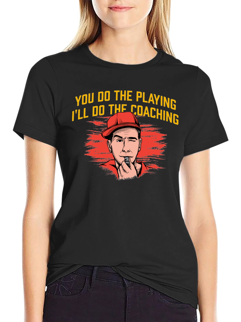 Coach Cartoon Graphic T-Shirt
