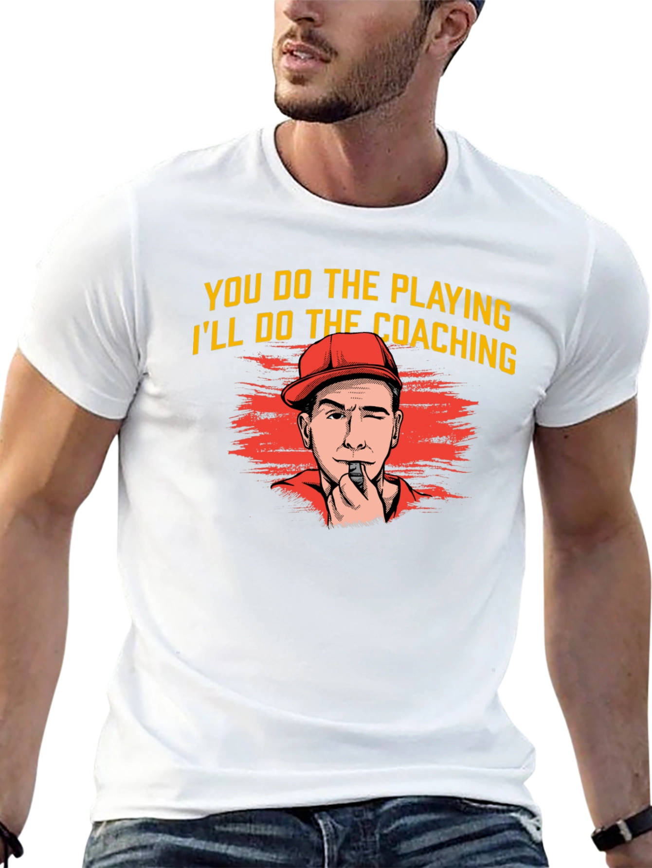 Coach Cartoon Graphic T-Shirt