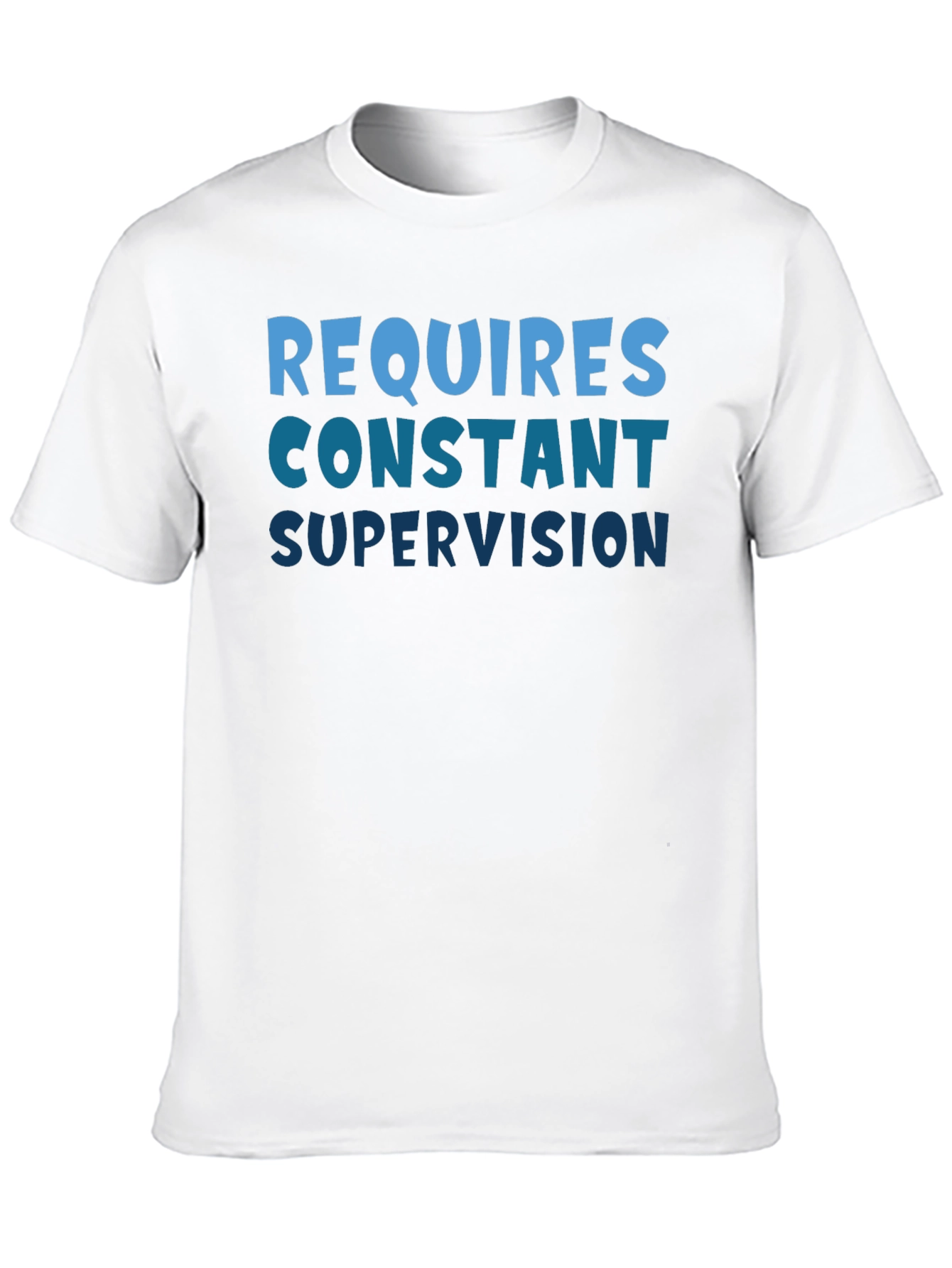 Requires Constant Supervision Black T-Shirt