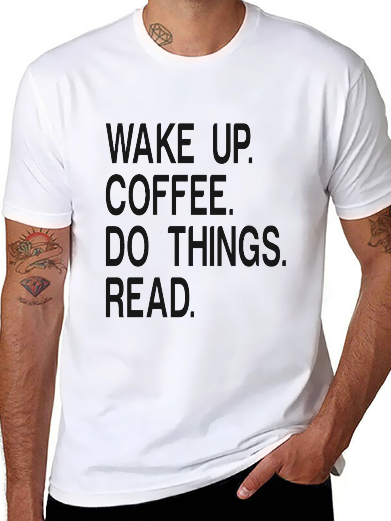 Wake Up Coffee T-Shirt - Comfortable Casual Wear