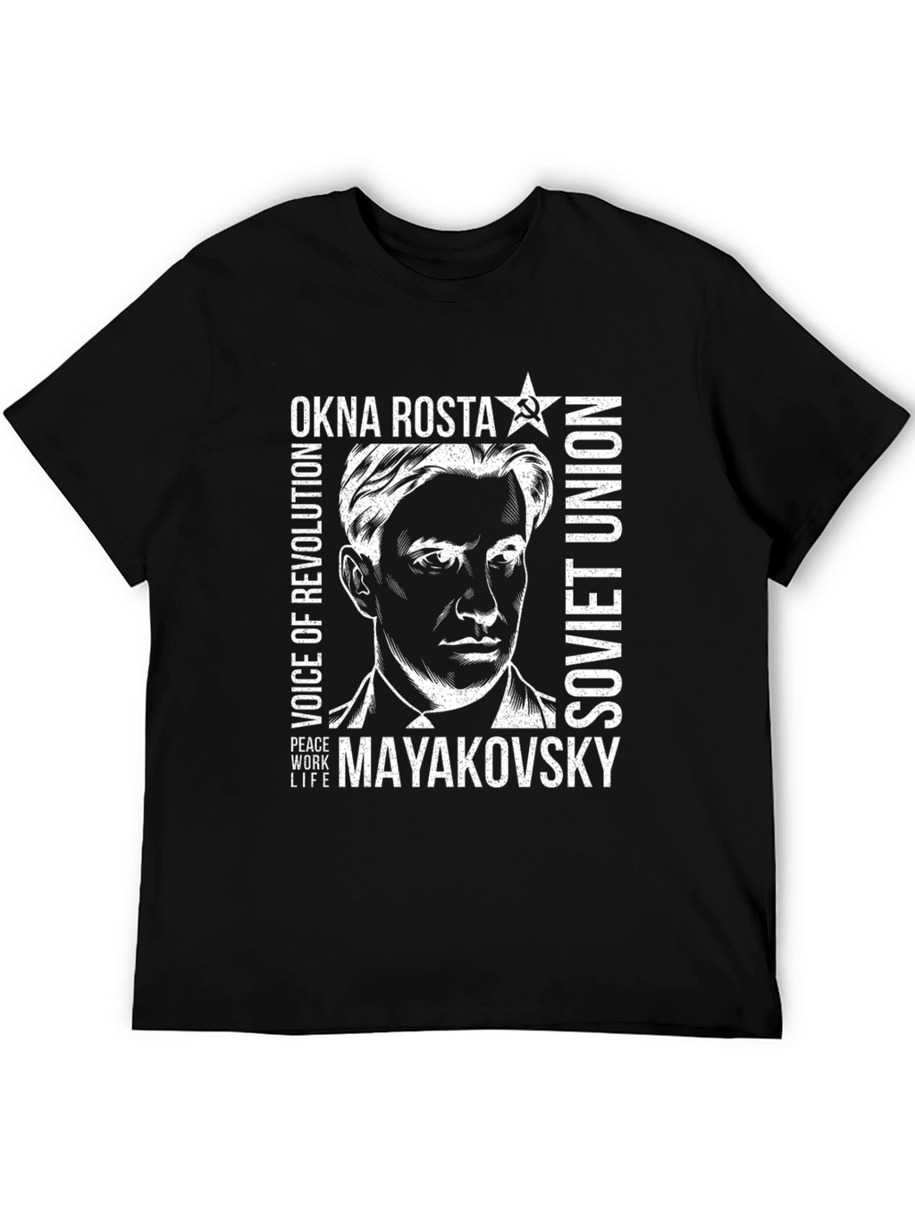 Okna Rosta Mayakovsky Soviet Union T-Shirt