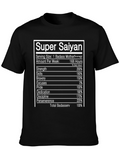 Super Saiyan Nutrition Facts Novelty T-Shirt