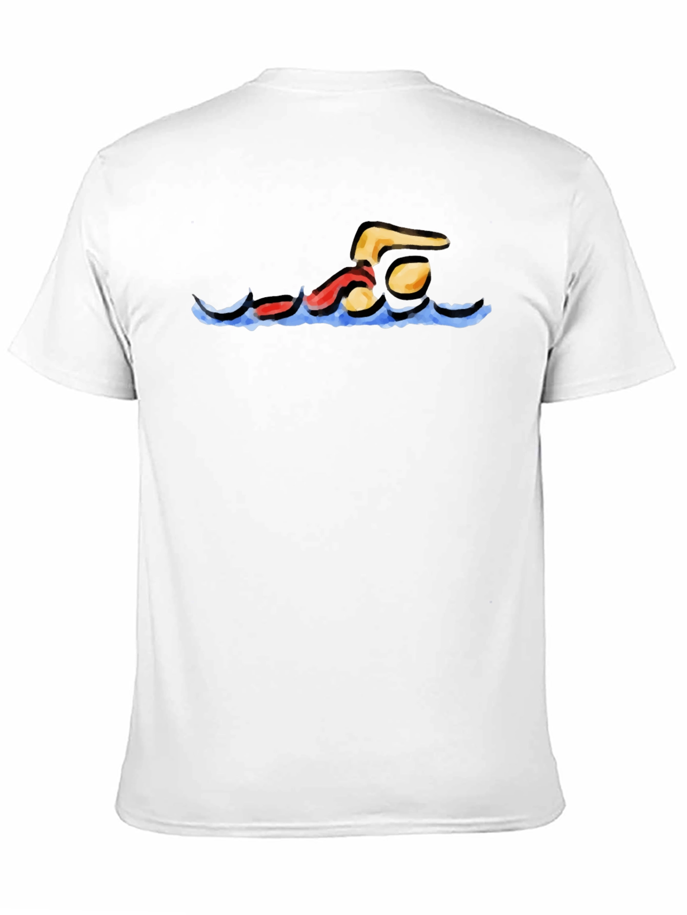 Swimmer Graphic Black T-Shirt