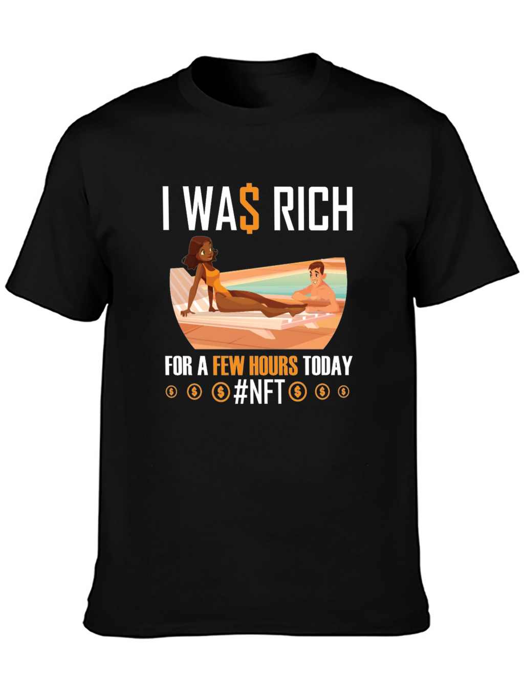 I Was Rich NFT Graphic T-Shirt