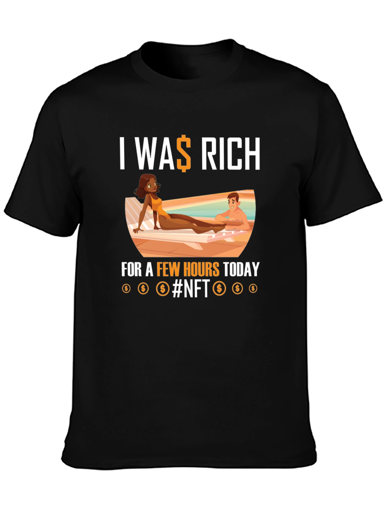 I Was Rich NFT Graphic T-Shirt