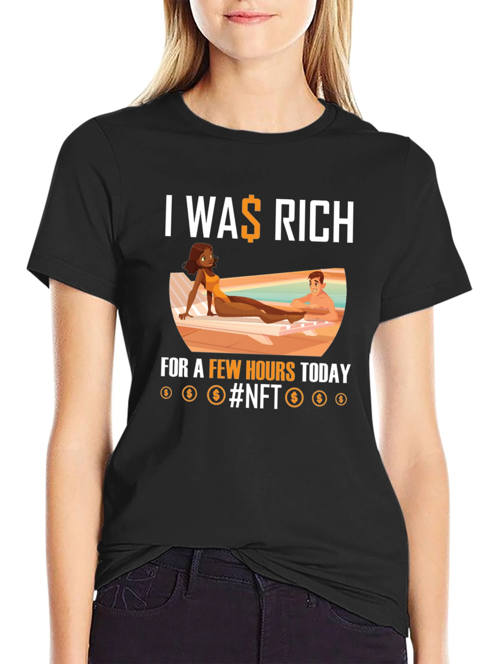 I Was Rich NFT Graphic T-Shirt