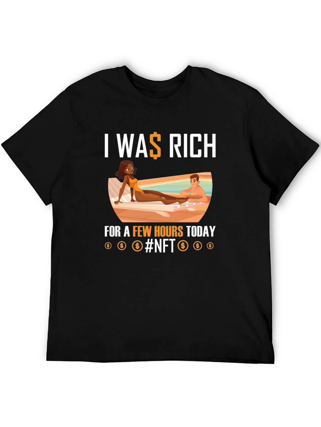 I Was Rich NFT Graphic T-Shirt