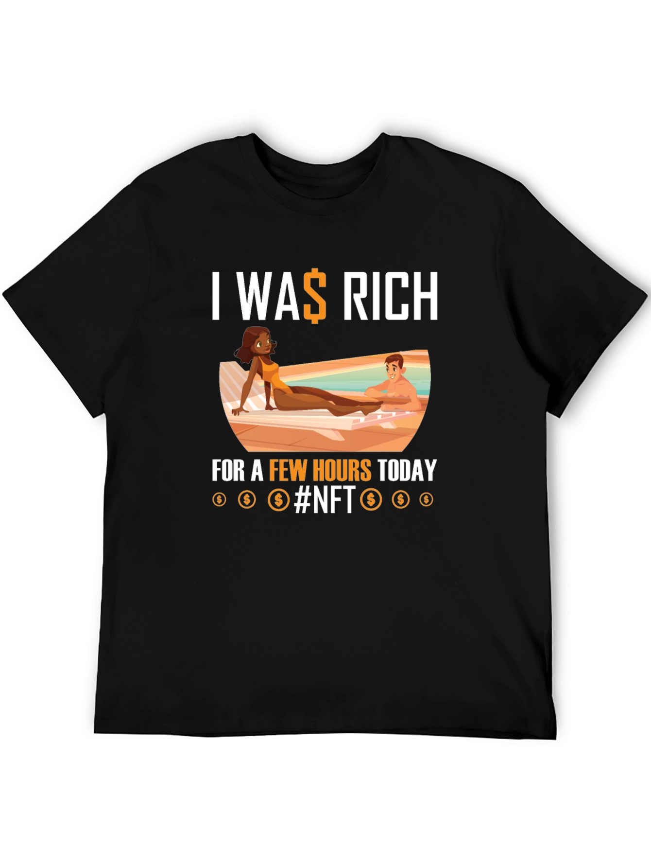 I Was Rich NFT Graphic T-Shirt