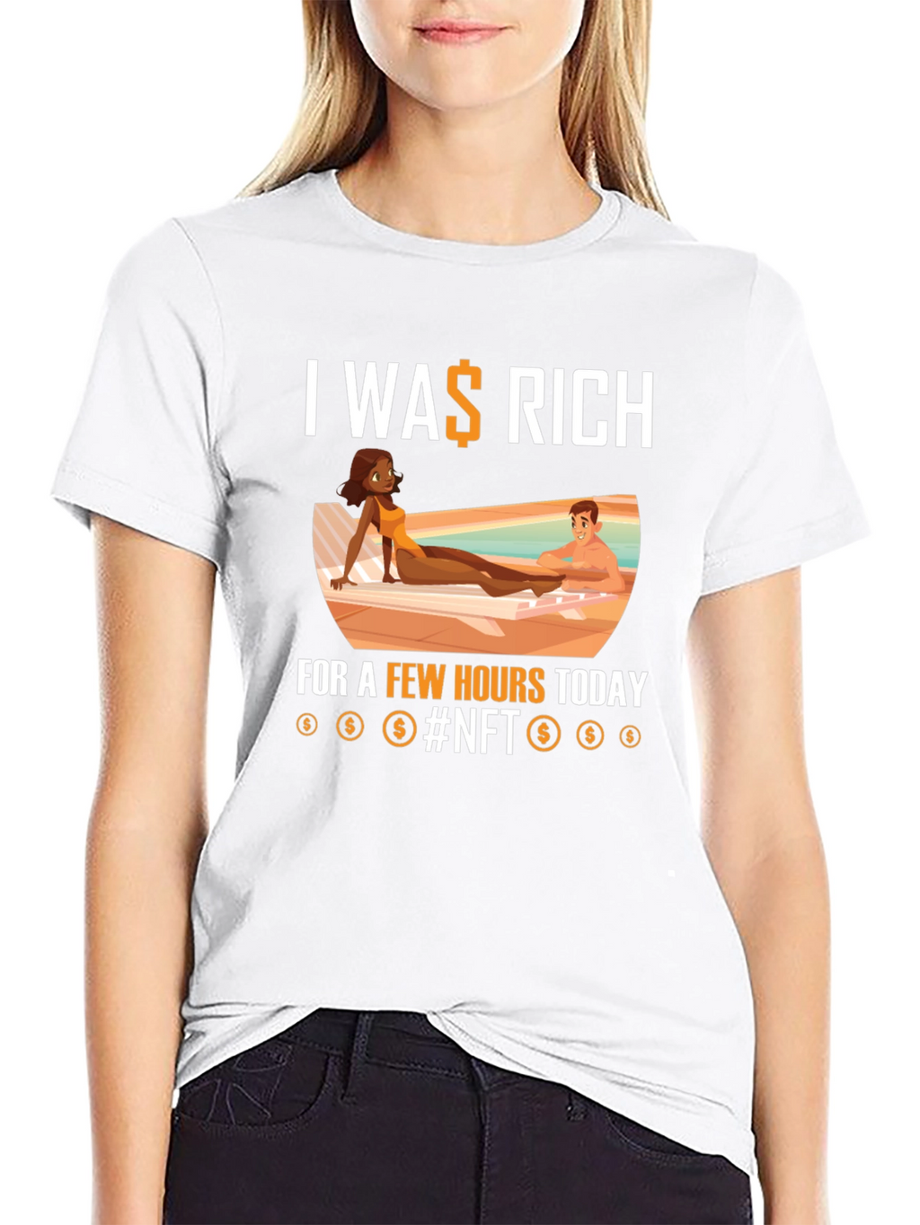 I Was Rich NFT Graphic T-Shirt