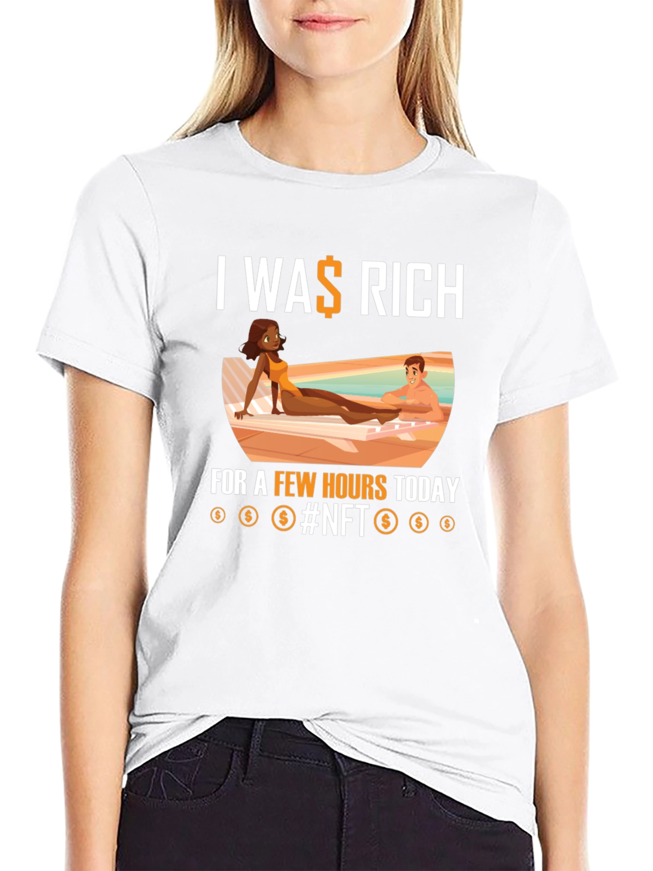 I Was Rich NFT Graphic T-Shirt