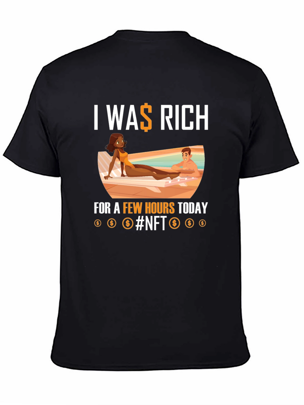I Was Rich NFT Graphic T-Shirt