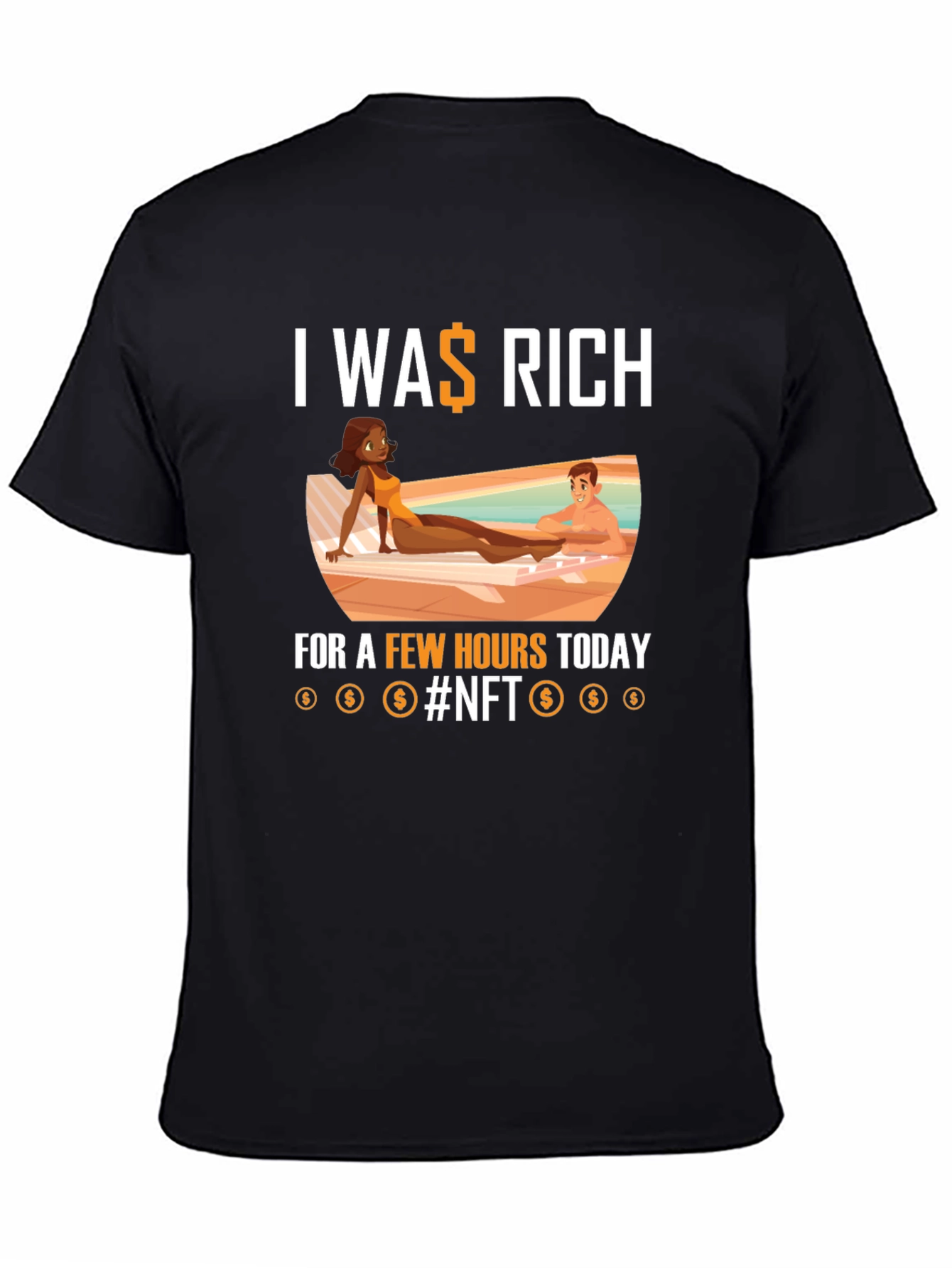 I Was Rich NFT Graphic T-Shirt