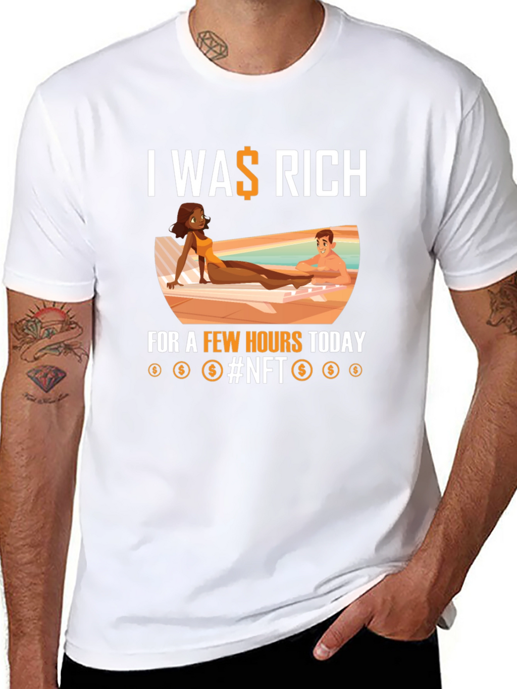 I Was Rich NFT Graphic T-Shirt