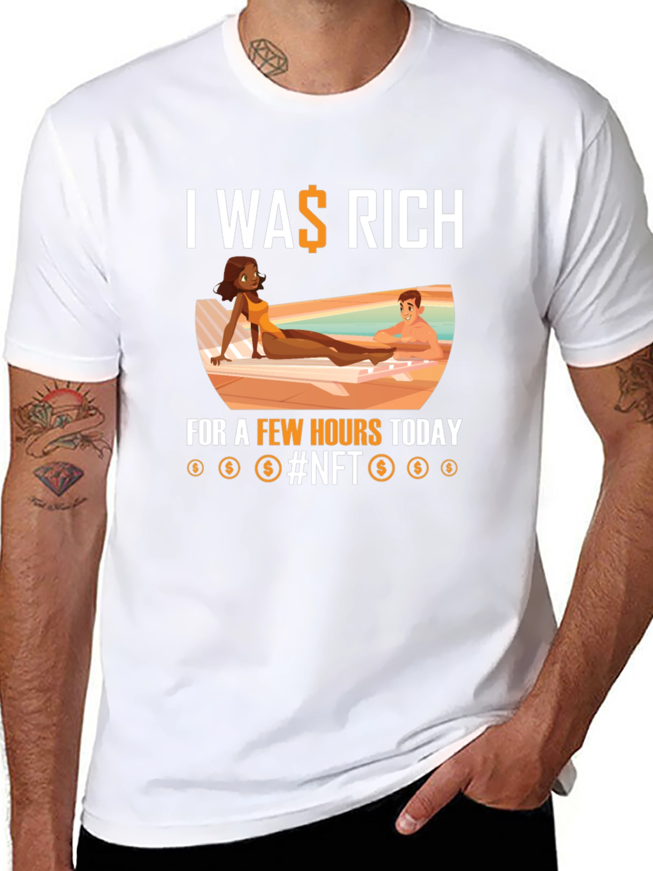 I Was Rich NFT Graphic T-Shirt