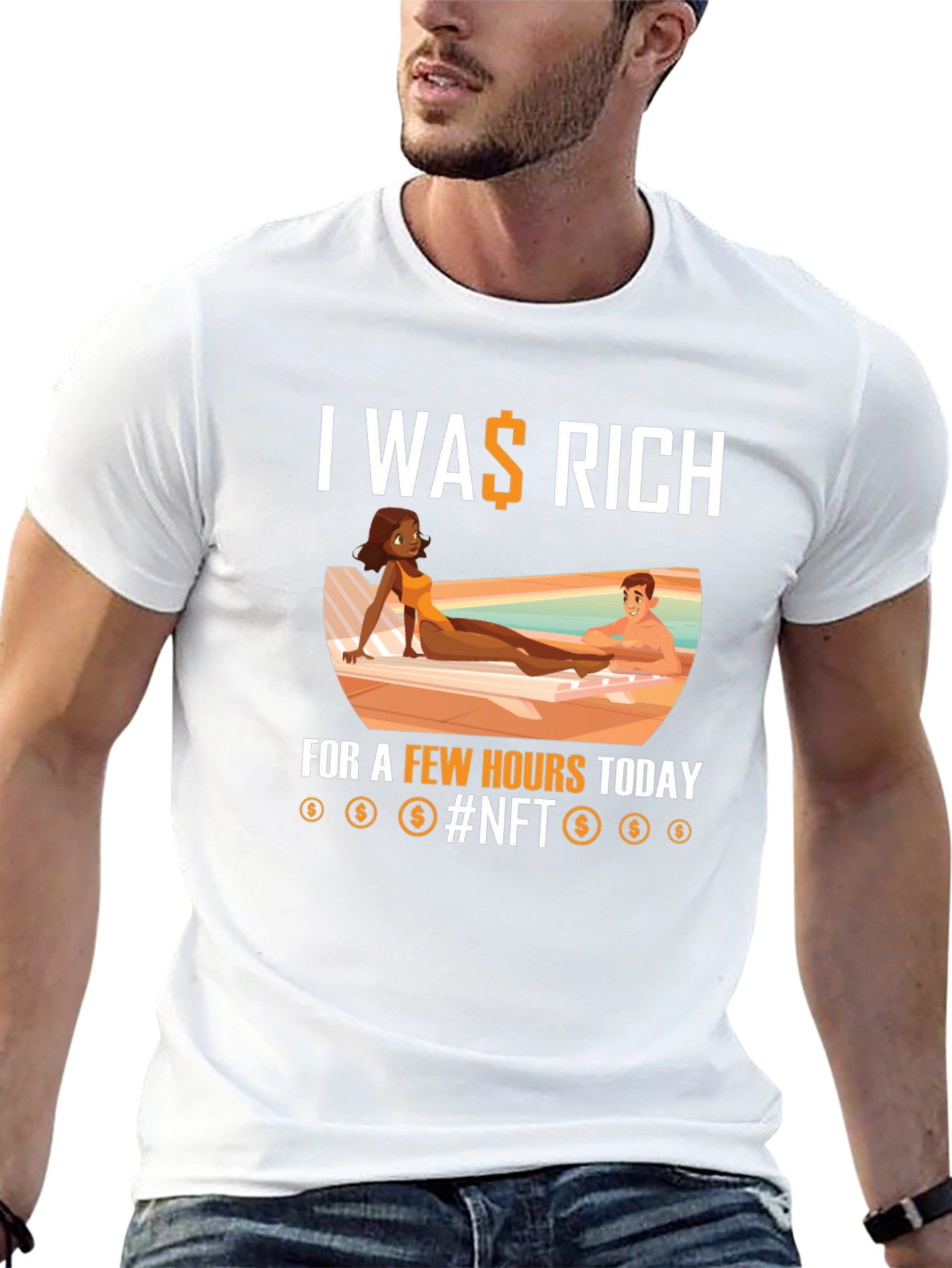 I Was Rich NFT Graphic T-Shirt