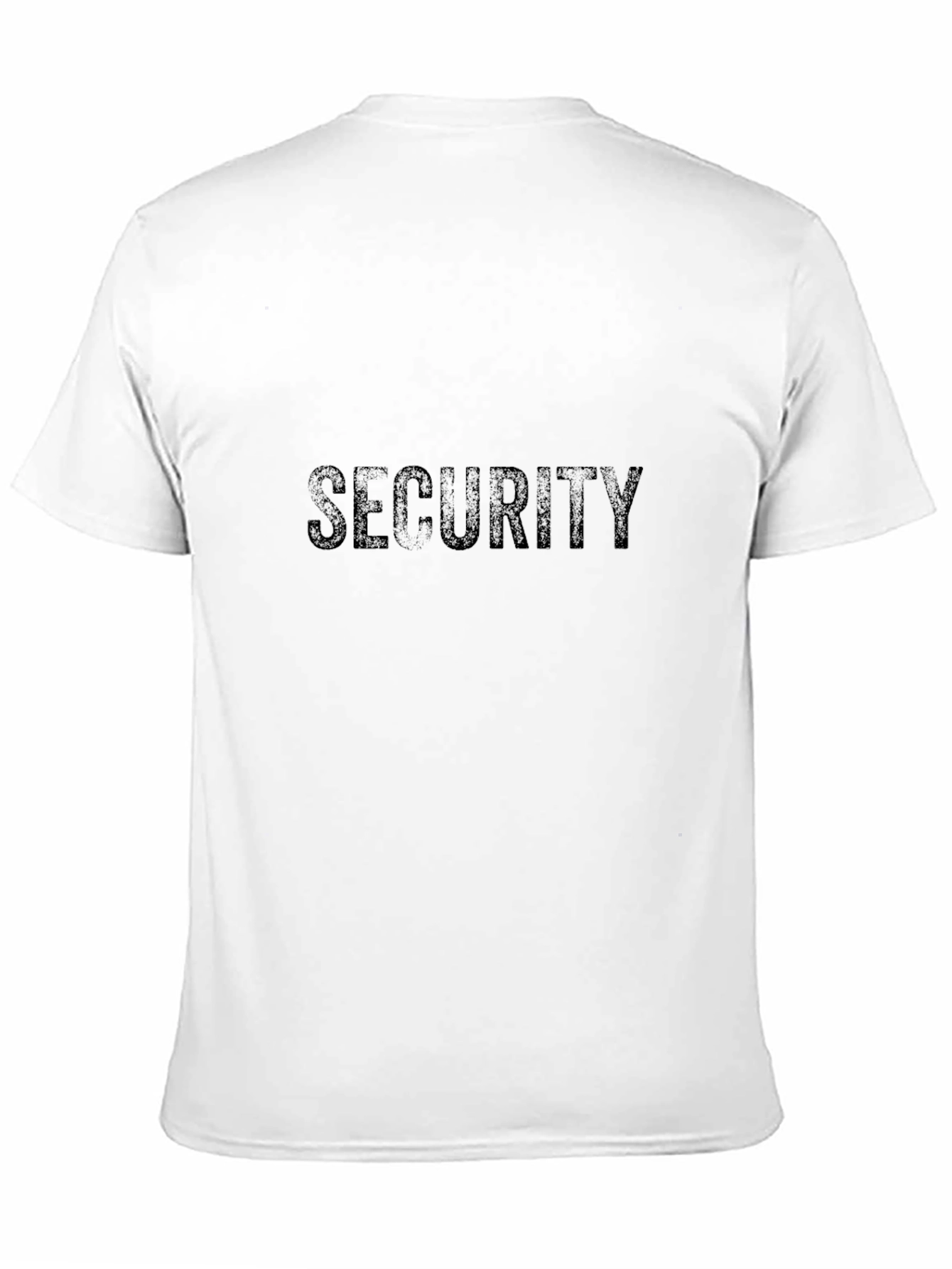 Security Crew Black Tee - Staff Uniform T-Shirt