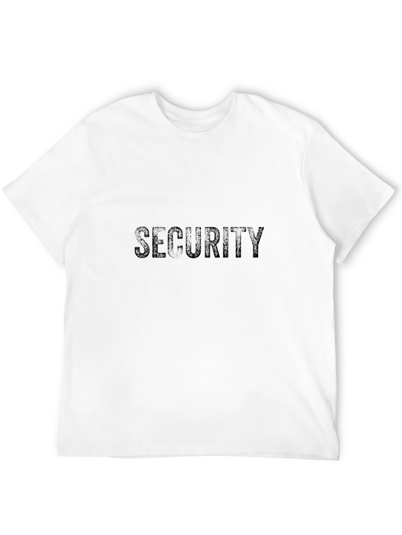 Security Crew Black Tee - Staff Uniform T-Shirt