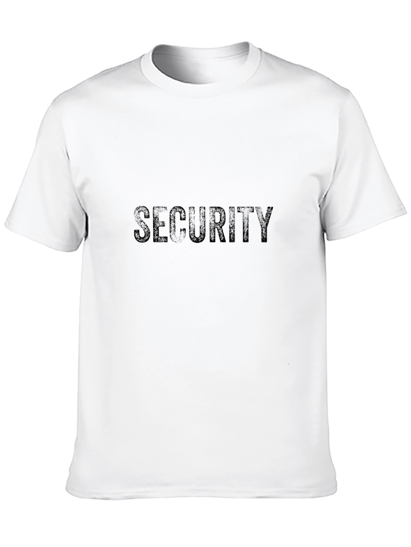 Security Crew Black Tee - Staff Uniform T-Shirt