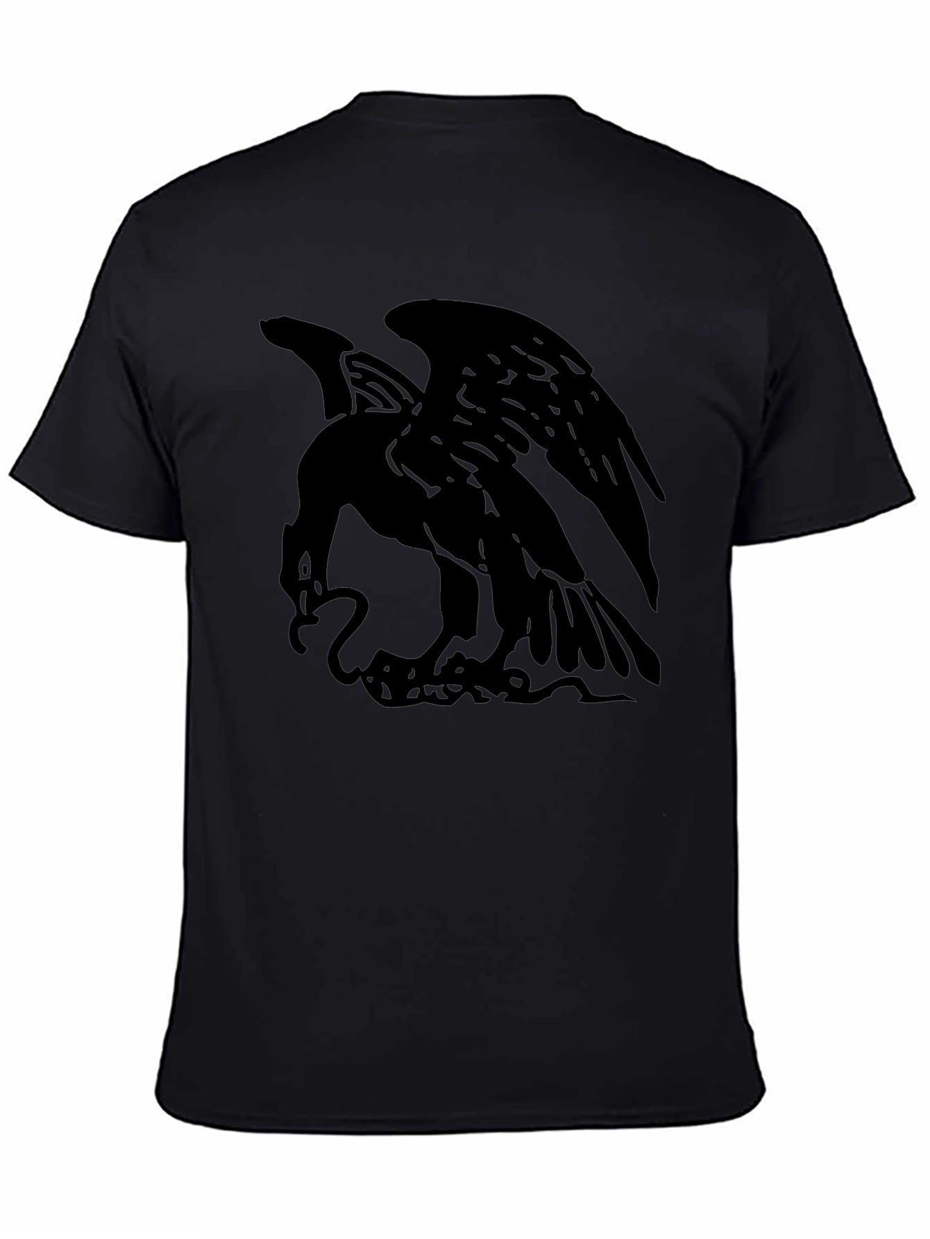 Mens Black Eagle Graphic Tee - Stylish & Bold!