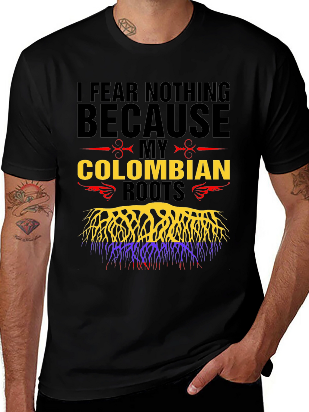 Colombian Roots Graphic T-Shirt - I Fear Nothing