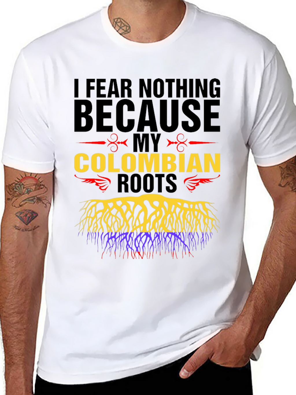 Colombian Roots Graphic T-Shirt - I Fear Nothing