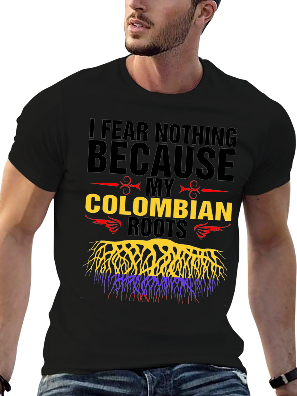 Colombian Roots Graphic T-Shirt - I Fear Nothing