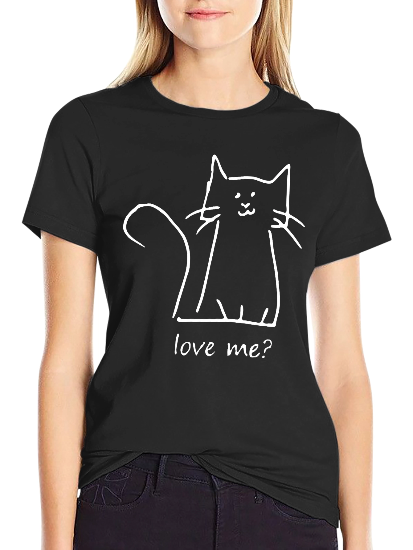 Love Me Cat Graphic Tee - Unisex Soft Cotton