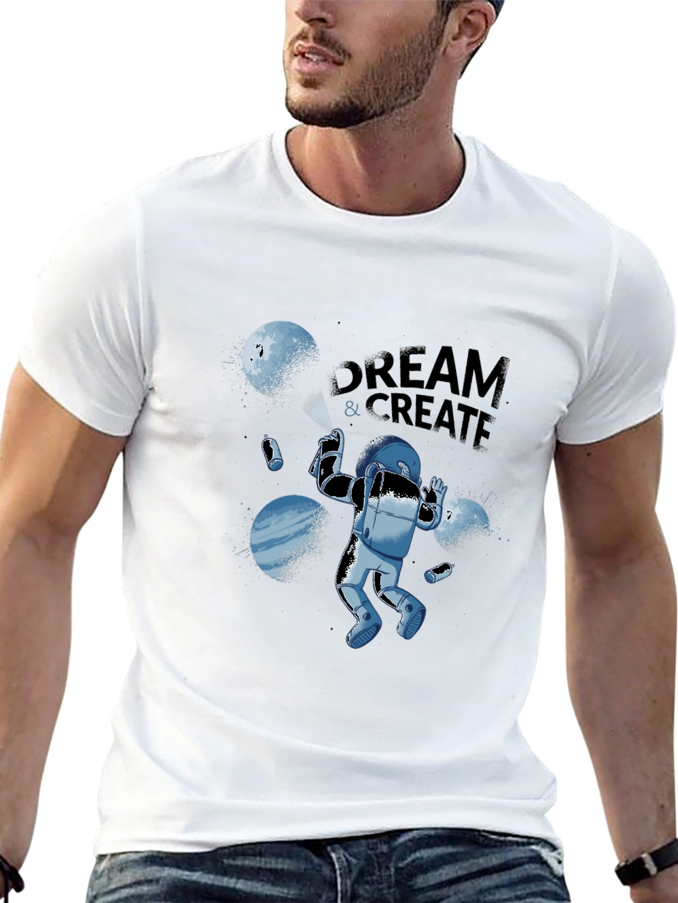 Dream & Create Astronaut Graphic Tee