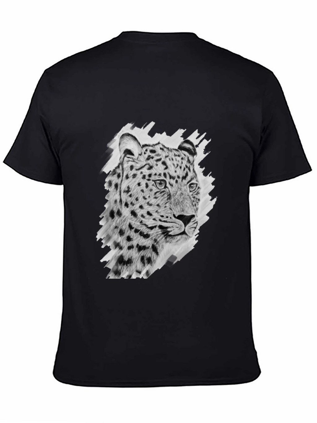 Leopard Print Black T-Shirt